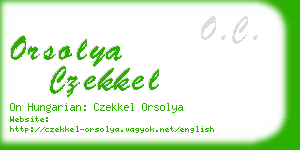 orsolya czekkel business card